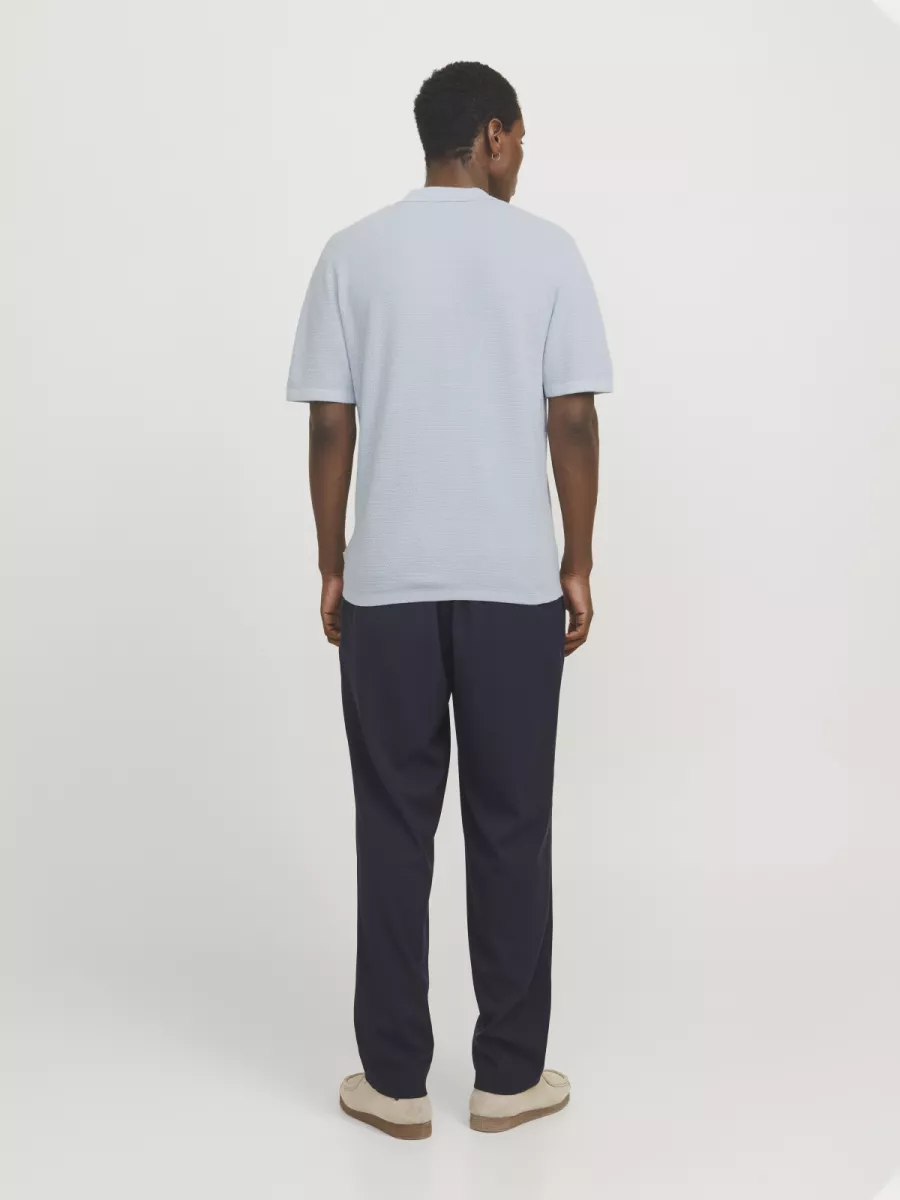 JACK & JONES-JJEGEORGE KNIT POLO SS SN-12268281-Chambray blue-BLUE