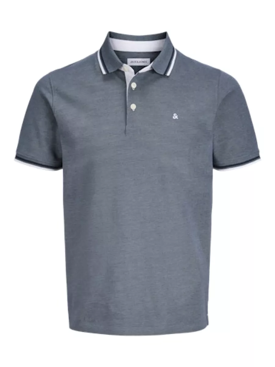 JACK & JONES-JJEPAULOS POLO SS NOOS-12136668-Blue mirage-BLUE