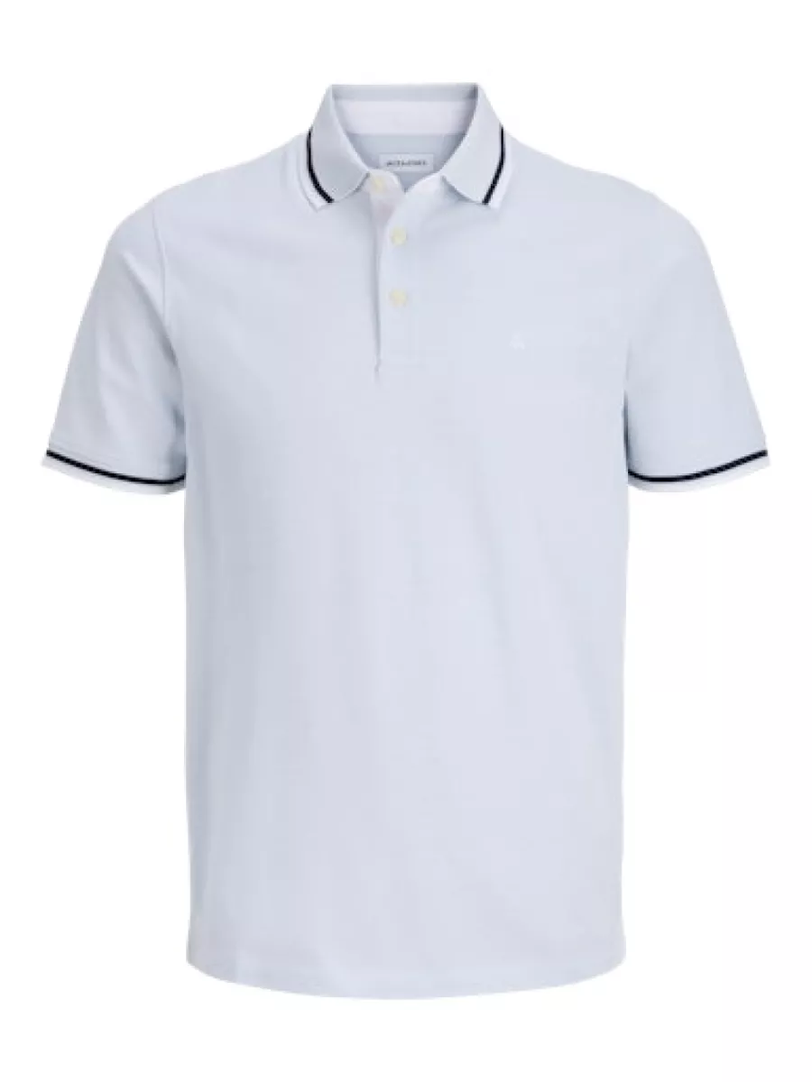 JACK & JONES-JJEPAULOS POLO SS NOOS-12136668-Celistial blue-BLUE