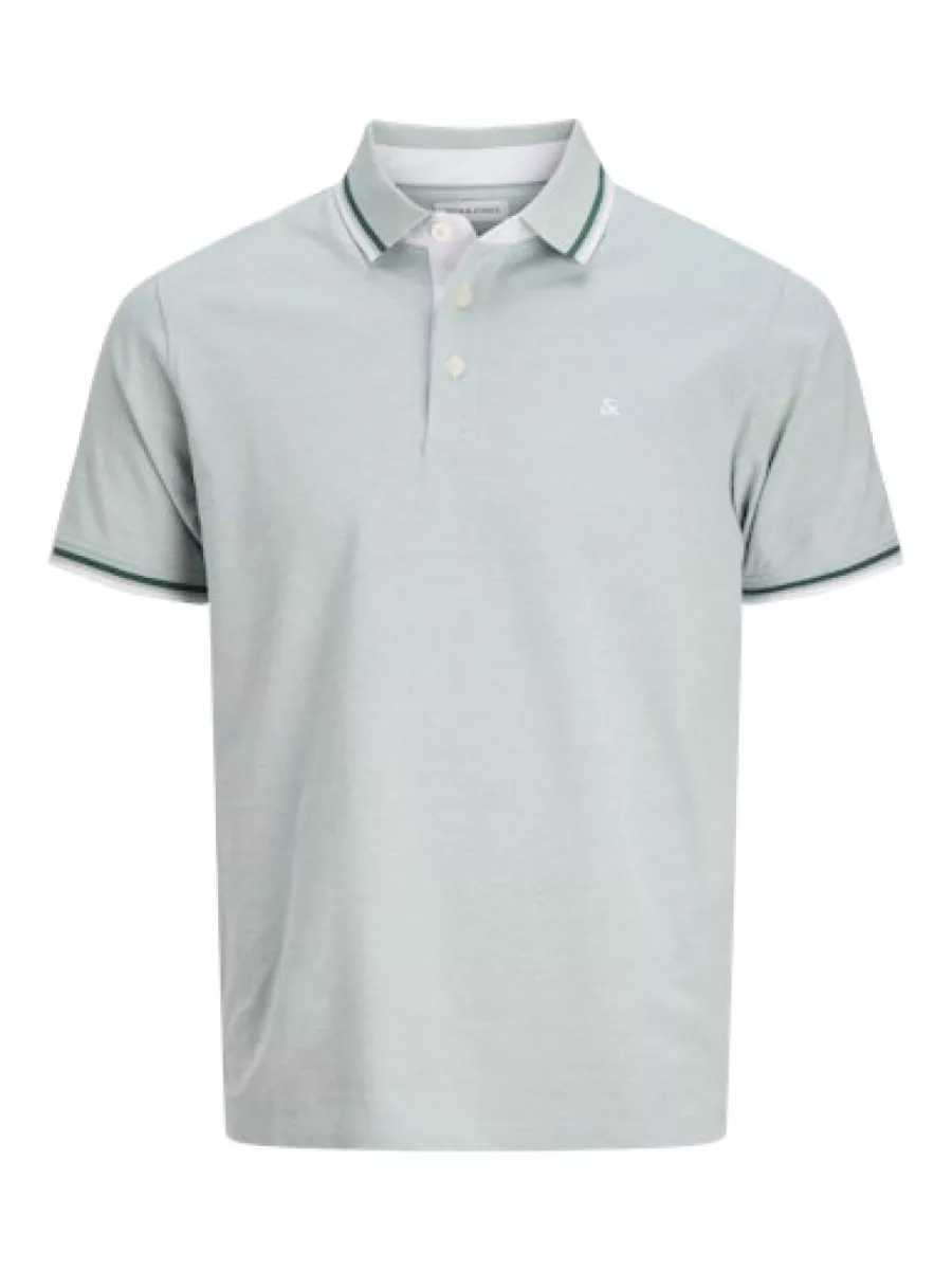 JACK & JONES-JJEPAULOS POLO SS NOOS-12136668-Mineral blue-BLUE