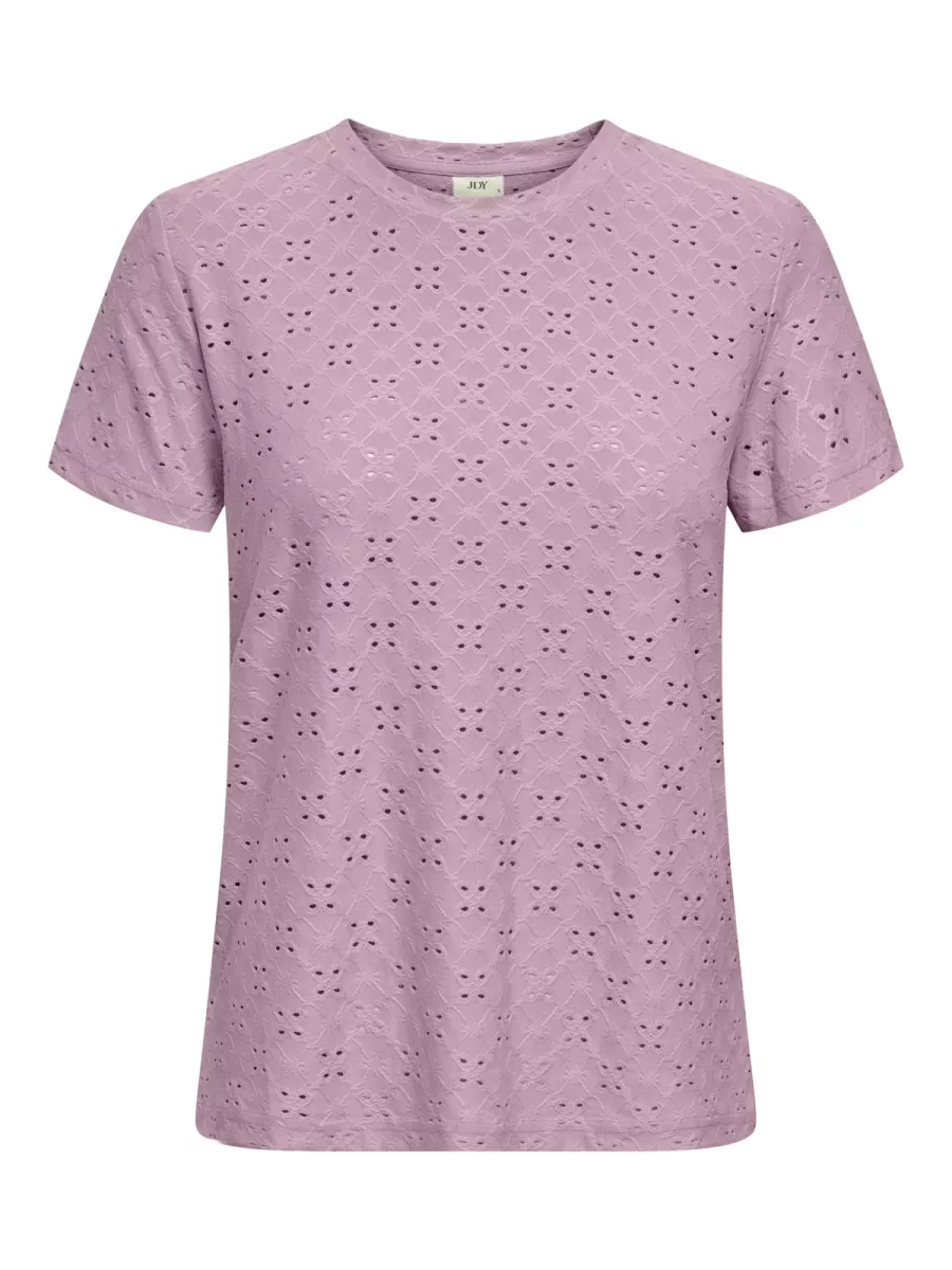 JDY-JDYCATHINKA S/S TAG TOP JRS NOOS-15158450-Fragrant Lilac-LILA