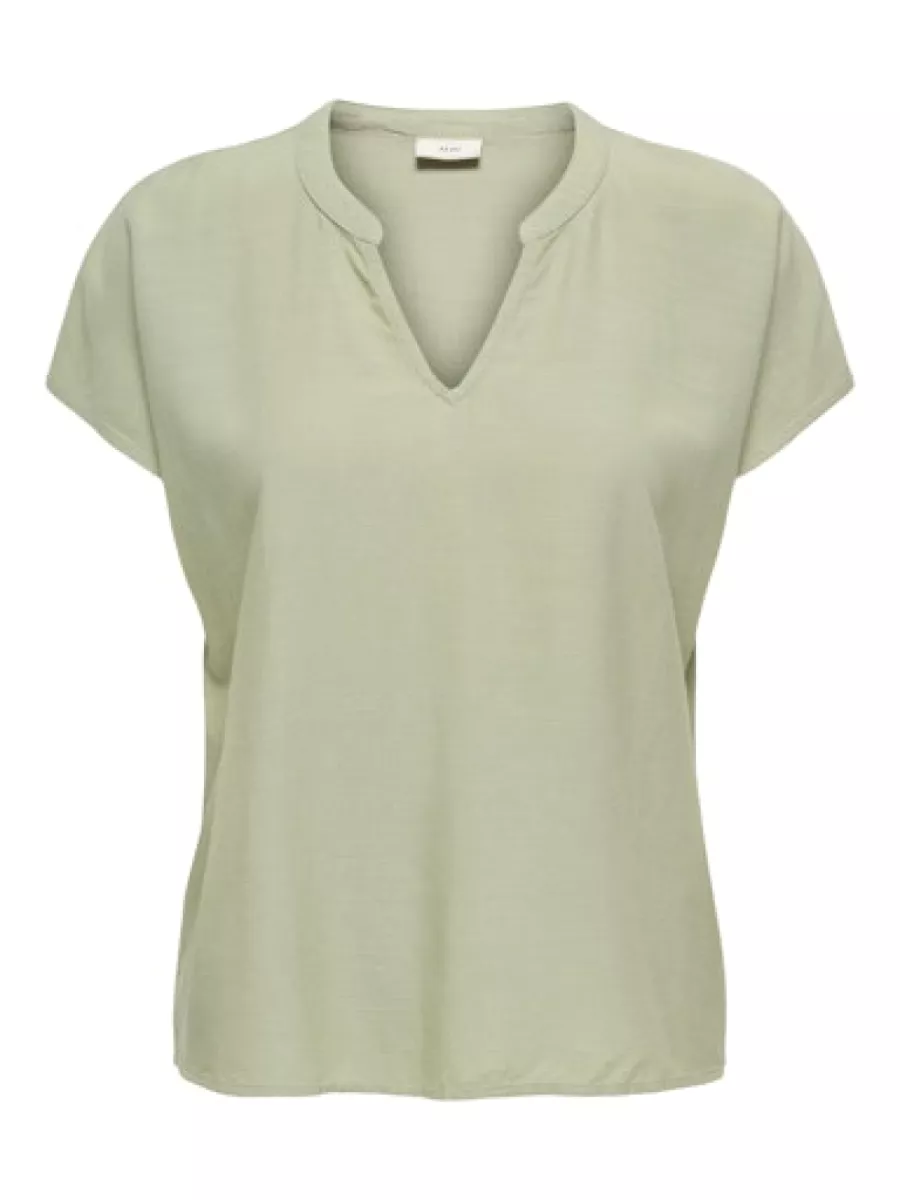 JDY-JDYCAYA LION LINEN S/S TOP WVN DIA-15346547-Huckleberry-PAARS