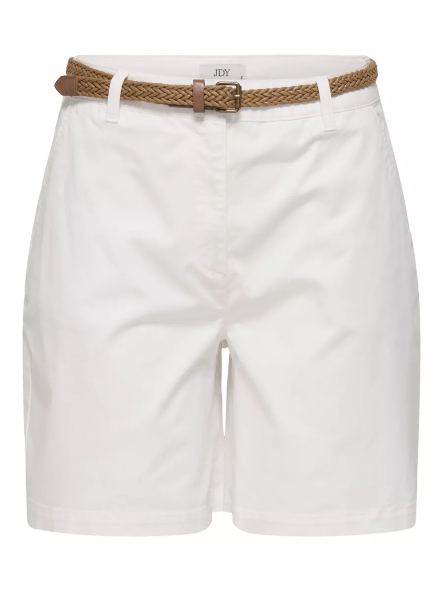 JDY-JDYCHICAGO MW BERMUDA SHORTS WVN NO-15369843-Snow White-WOL WIT
