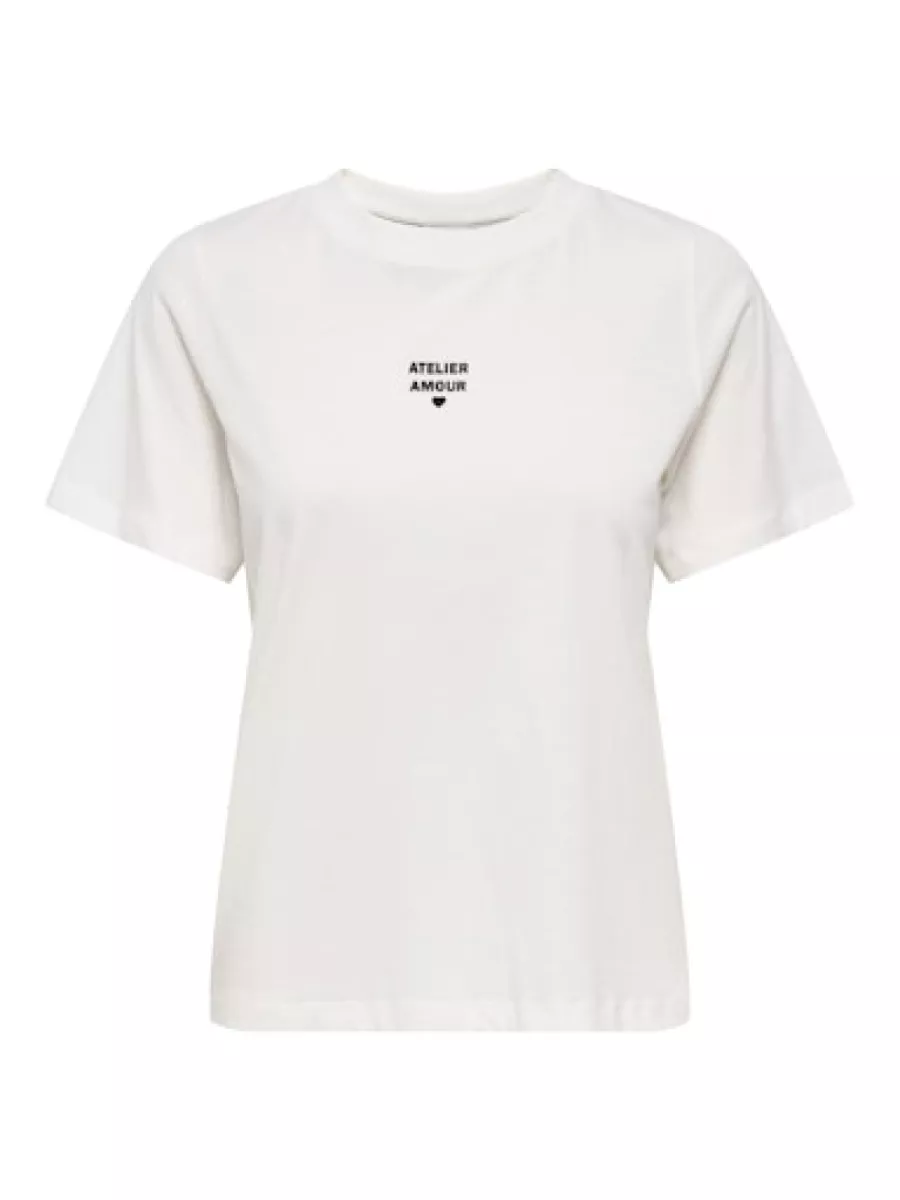 JDY-JDYMAY PISA S/S PRINT TOP JRS-15354642-Cloud Dancer-CREME