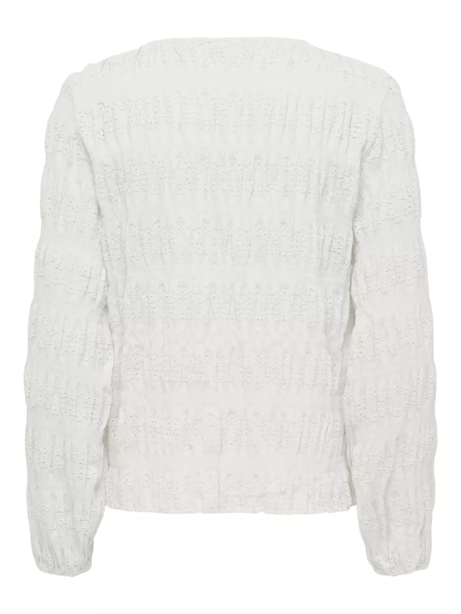 JDY-JDYSALLY L/S TOP JRS-15369941-Cloud Dancer-CREME