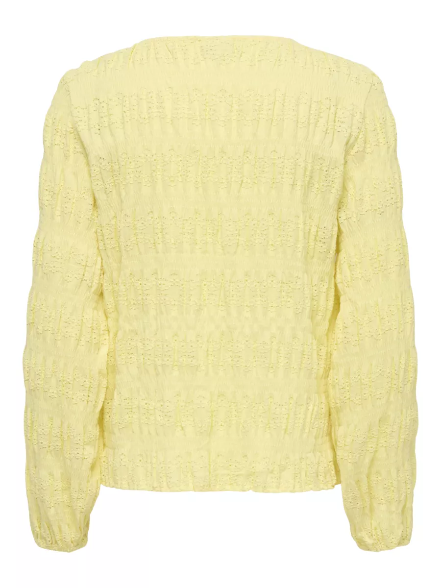 JDY-JDYSALLY L/S TOP JRS-15369941-Double Cream-CREME