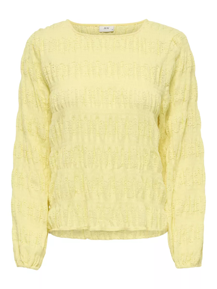 JDY-JDYSALLY L/S TOP JRS-15369941-Double Cream-CREME