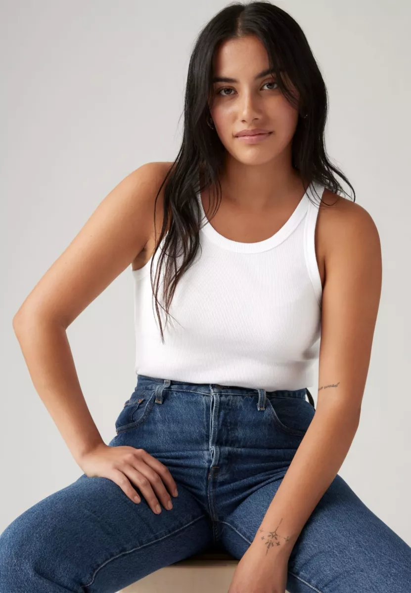 LEVI STRAUSS-Essential Racer Tank-A3381-0000-WIT