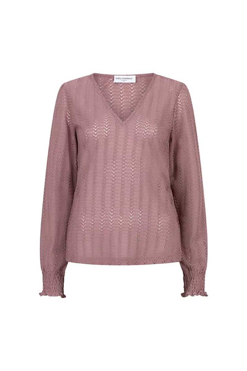 LOFTY MANNER--RA07. Blouse Mealis-309 Mauve Pink-ROSE