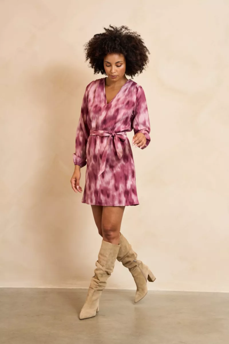 LOFTY MANNER--RA25 Dress Alou-318 Mauve Ombre-ROSE