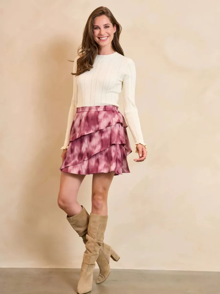 LOFTY MANNER--RA31 Skirt Ayra-318 Mauve Ombre-ROSE