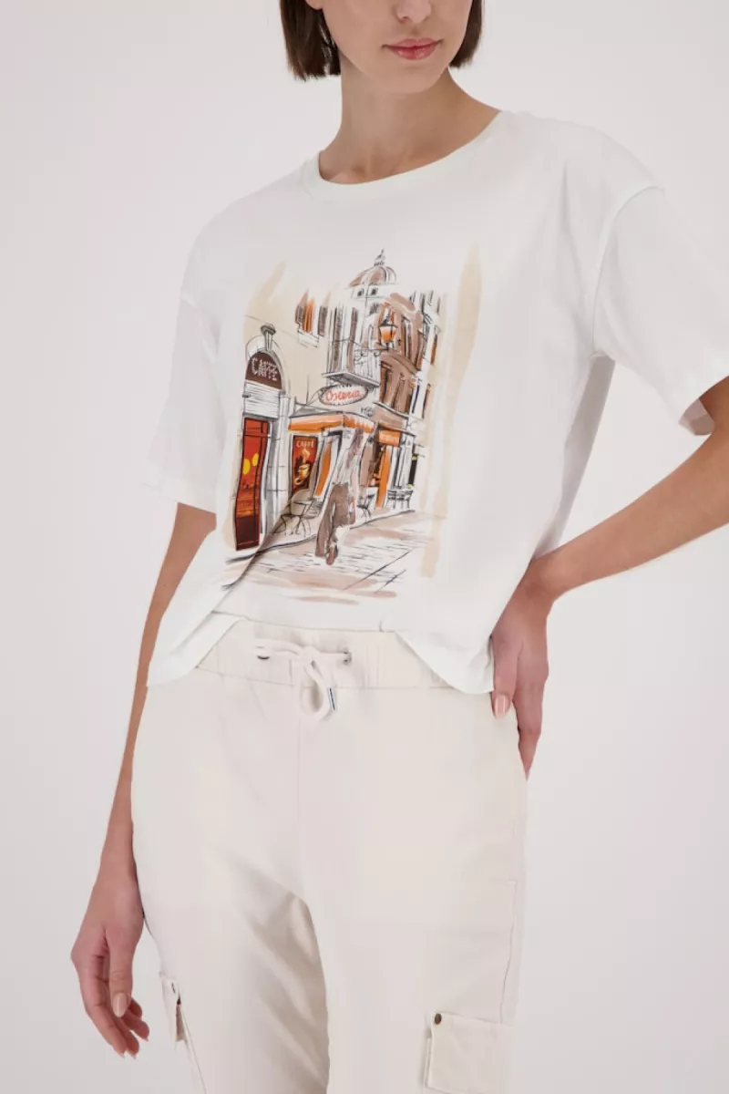 Monari-T-shirt with print-410087-102 Off white-OFF WHITE