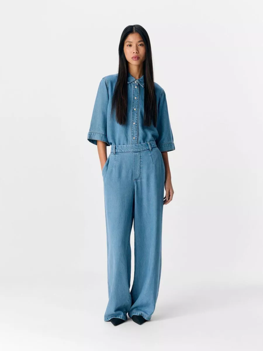 OBJECT-OBJFRAME LISA WIDE MW PANTS NOOS-23045548-Light Blue Denim-LICHT DENIM