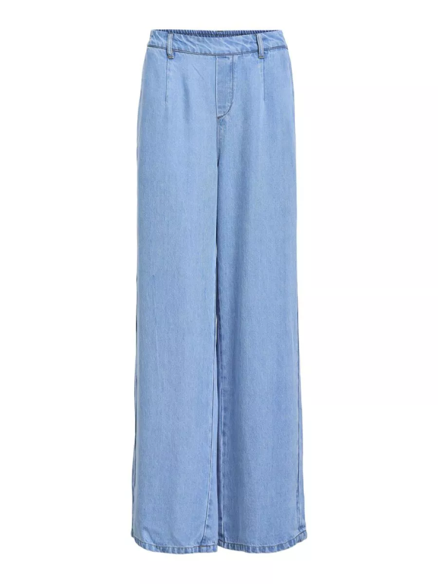 OBJECT-OBJFRAME LISA WIDE MW PANTS NOOS-23045548-Light Blue Denim-LICHT DENIM