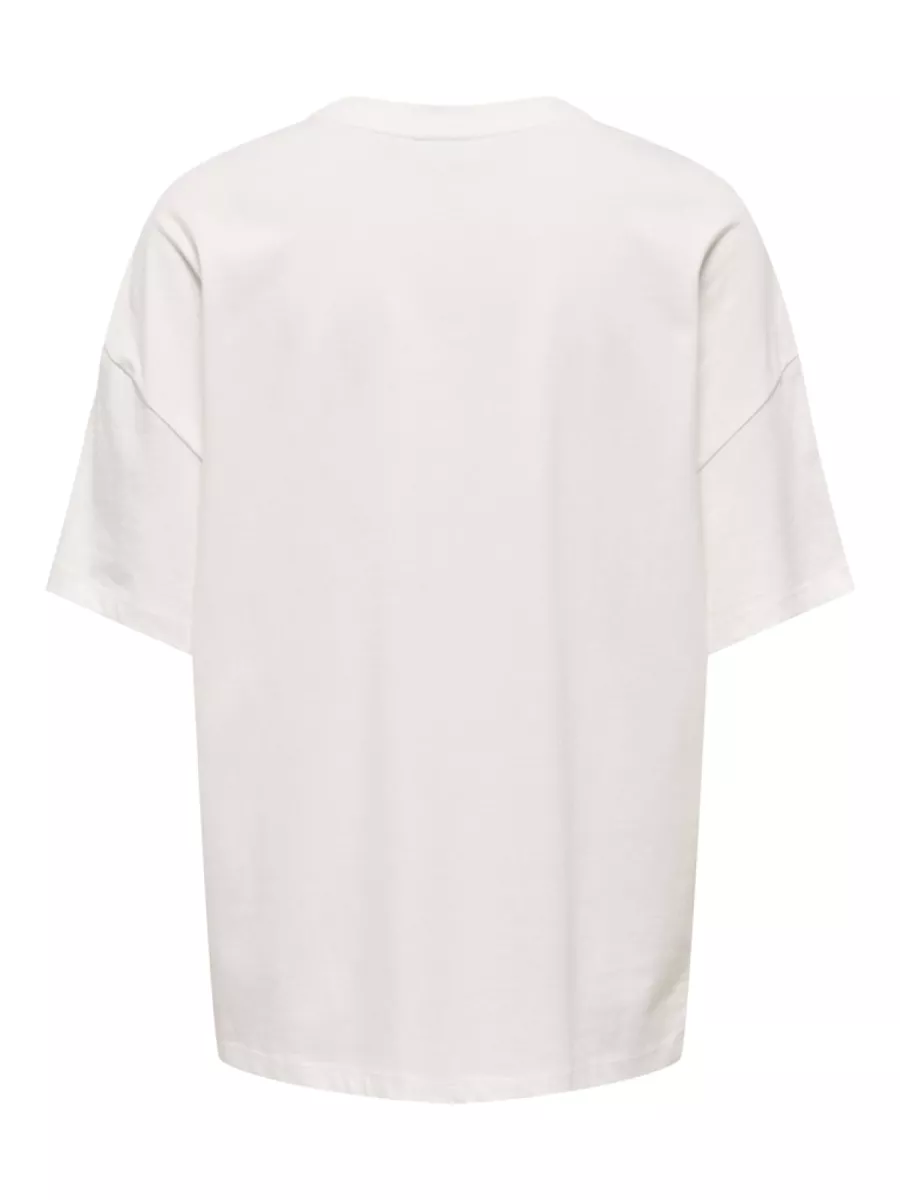 ONLY-JDYCARLA S/S OVERSIZE T-SHIRT JRS-15356228-Vacation-CREME