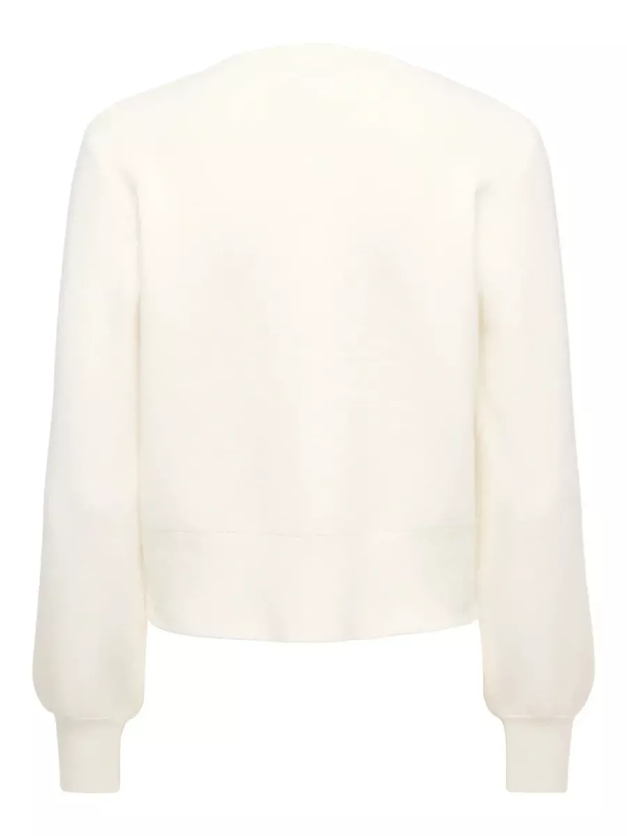 ONLY-JDYPRIME LIFE L/S O-NECK BUTTON CAR-15363783-Cloud Dancer-CREME