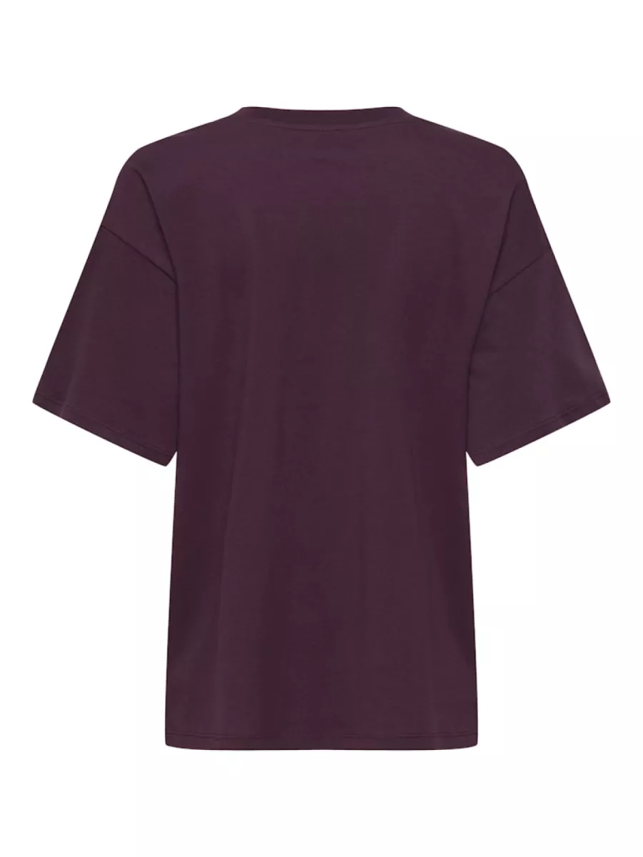 ONLY-ONLMILA S/S PRINT BOX JRS-15372177-Grape Wine Mila Coney Island-BORDEAUX