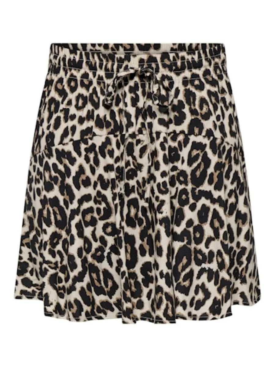 ONLY-ONLNALA LIFE SKORT WVN NOOS-15322967-Pumice Stone Leo-STONE