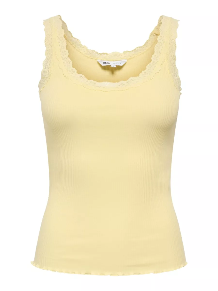 ONLY-ONLSARA SHARAI TANK TOP JRS NOOS-15345994-Double Cream-VANILLE