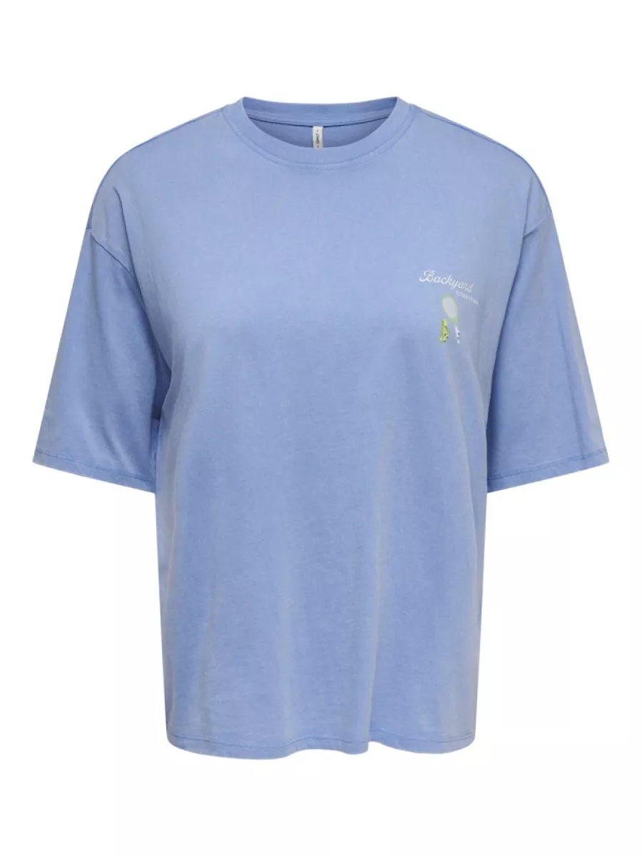 ONLY-ONLSHANIA S/S PRINT TOP BOX JRS-15372195-Ultramarine-BLUE