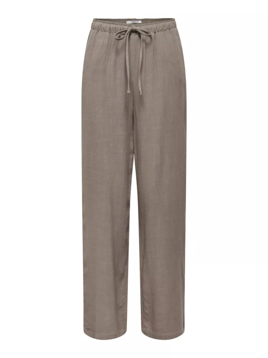 ONLY-ONLSIESTA MW PULL-UP LINEN BL PNT N-15322263-Walnut-BRUIN