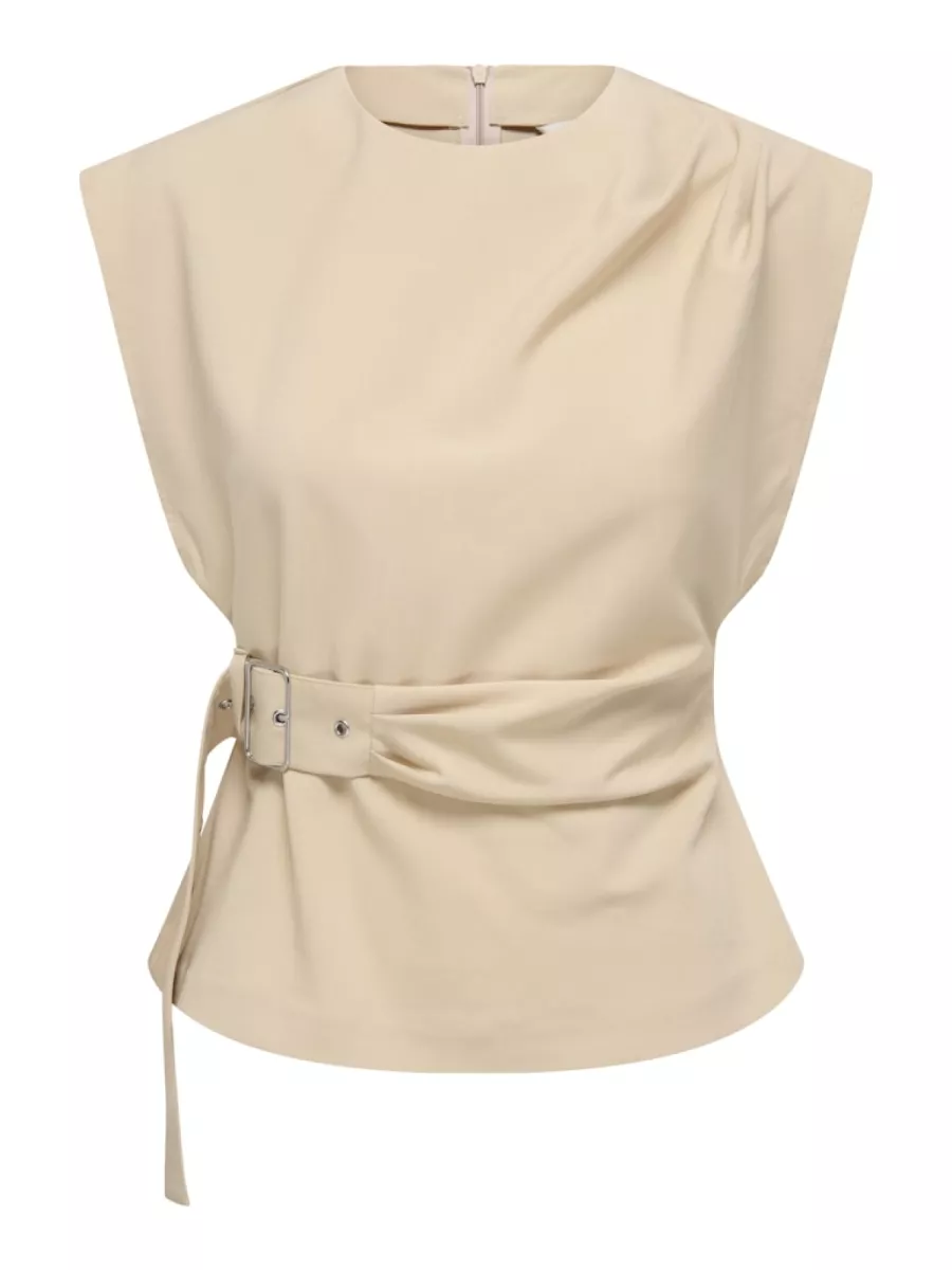 ONLY-ONLTERRA S/L BELT TOP WVN SUD-15366904-Humus-BRUIN