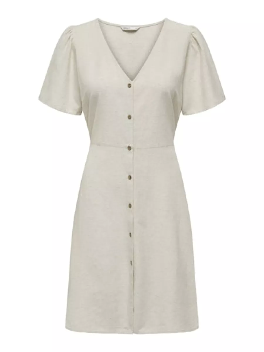 ONLY-ONLVITA LIFE S/S SHORT DRESS NOOS W-15317914-Pumice Stone-STONE
