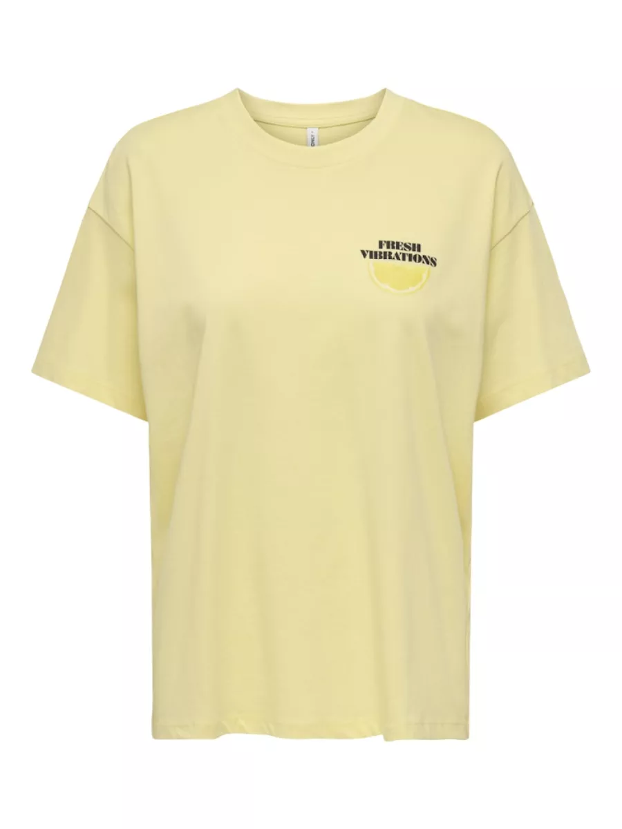 ONLY-ONLVIVVI S/S LOVELY TOP JRS-15346761-Sunlight-GEEL