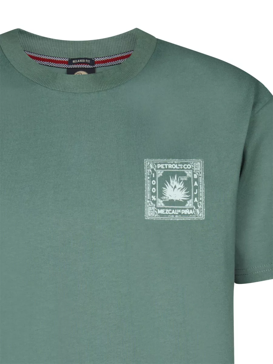 PETROL INDUSTRIES-Men T-Shirt SS-M-1060-TSR740-6180 Oil green-GROEN