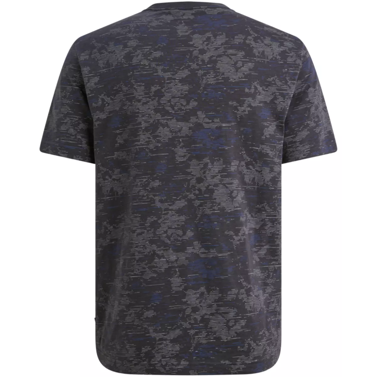 PME LEGEND-Short sleeve r-neck aop cotton slu-PTSS2603574-5278 Graphite-ANTRACIET