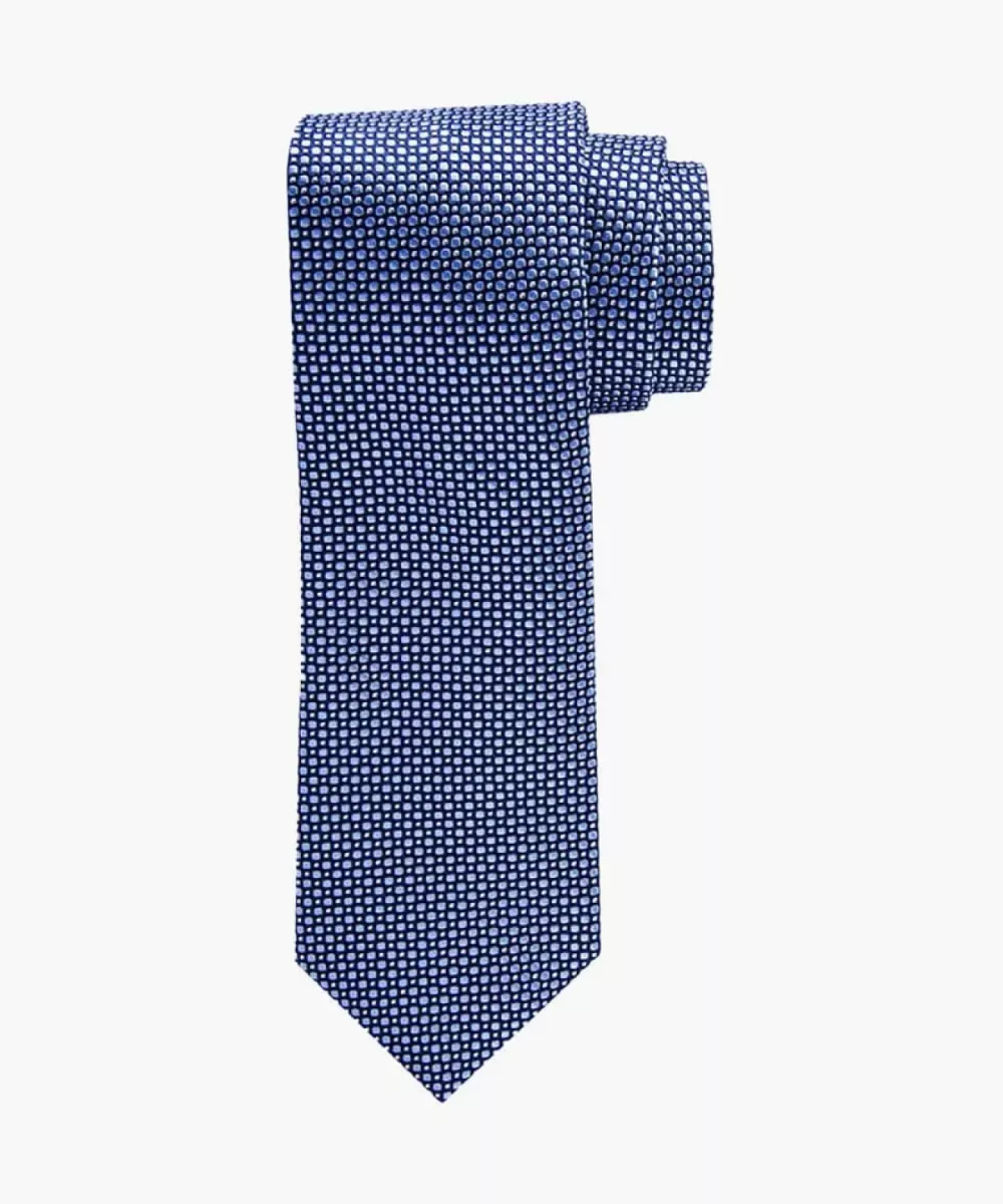 Profuomo-Tie silk woven-PP5AA0006C-400 Blue-BLAUW