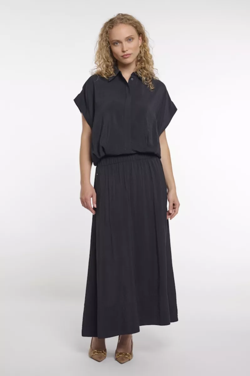 RINO & PELLE-Midi skirt-Tosca.7002621-Dark navy-NAVY