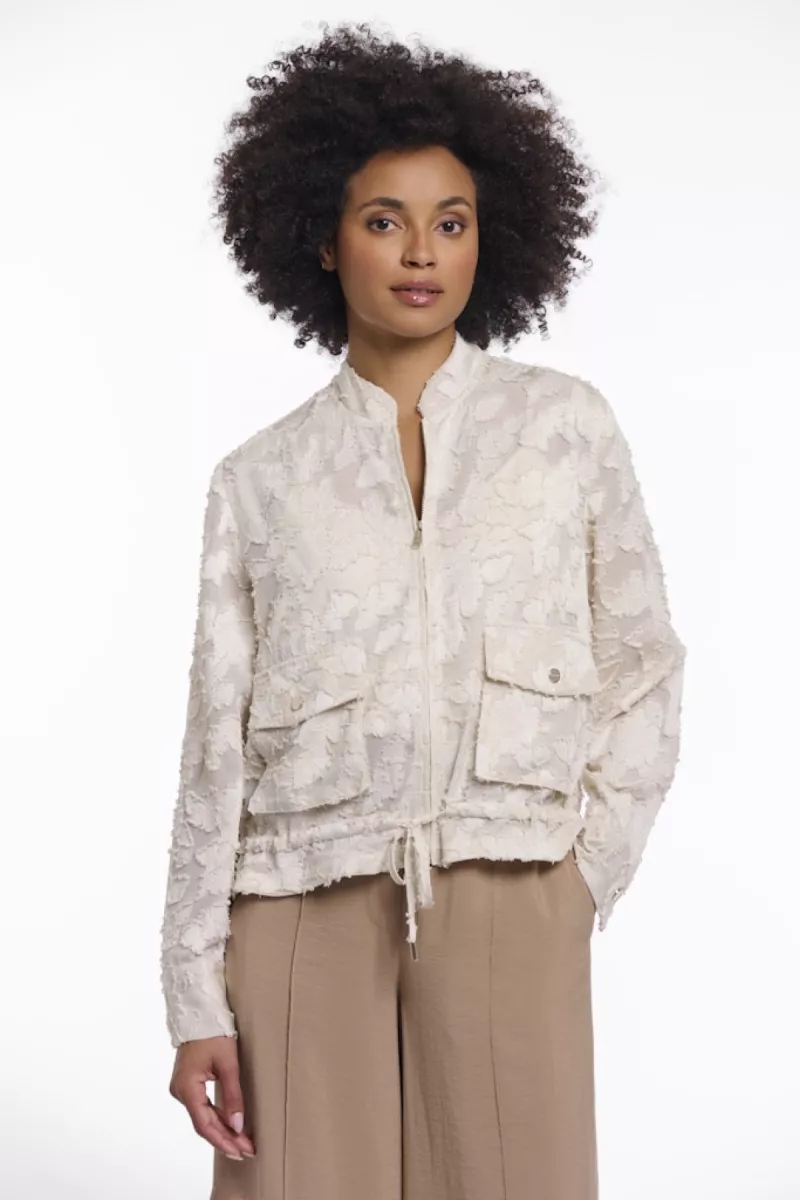 RINO & PELLE-Zip Jacket-Priori.7002621-Birch-OFF WHITE