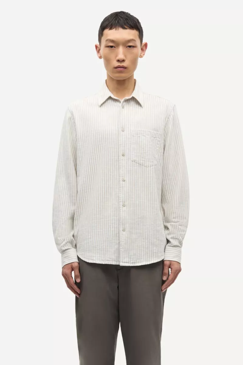 Samsoe Samsoe-Liam FP shirt 14246-M22100012-CLR002562-OFF WHITE