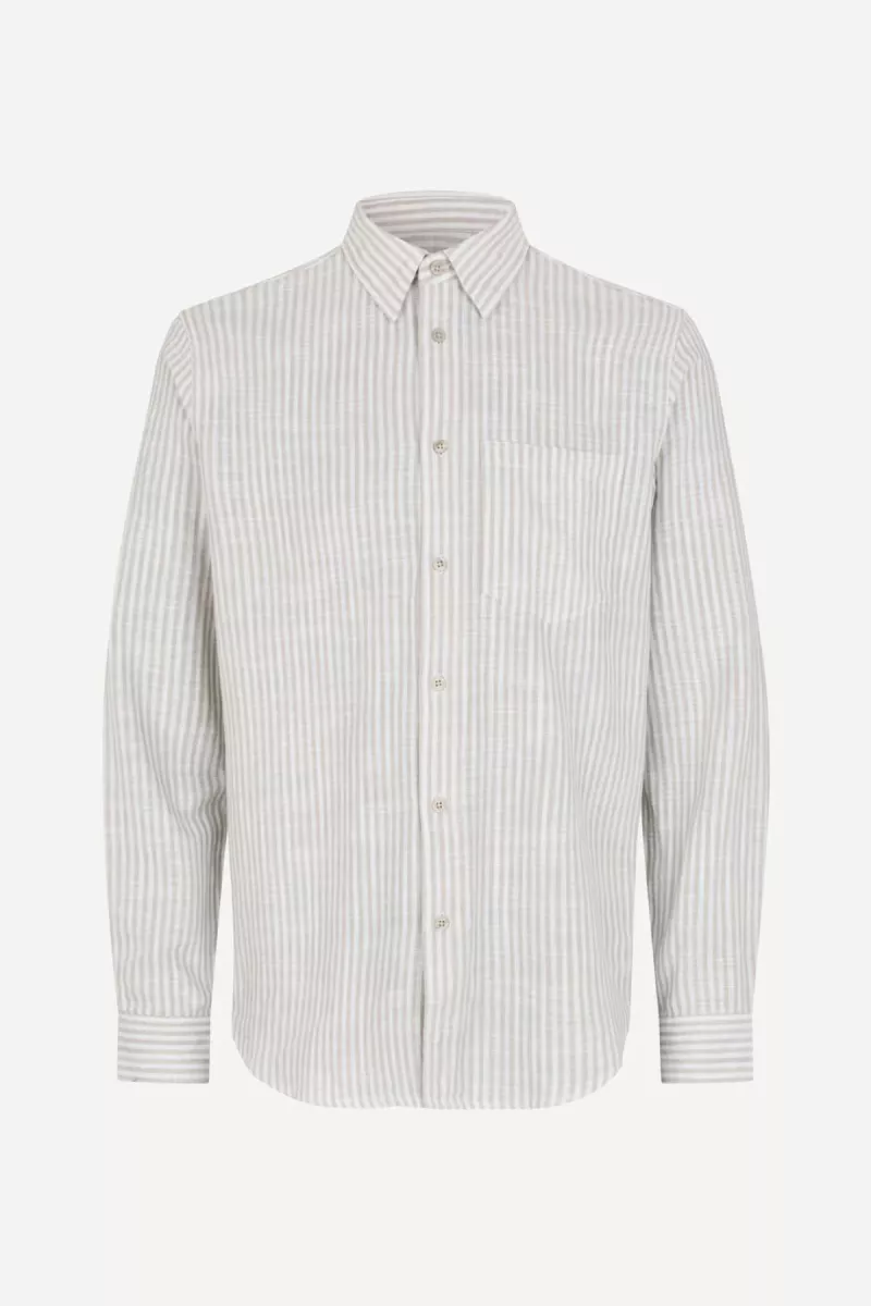 Samsoe Samsoe-Liam FP shirt 14246-M22100012-CLR002562-OFF WHITE