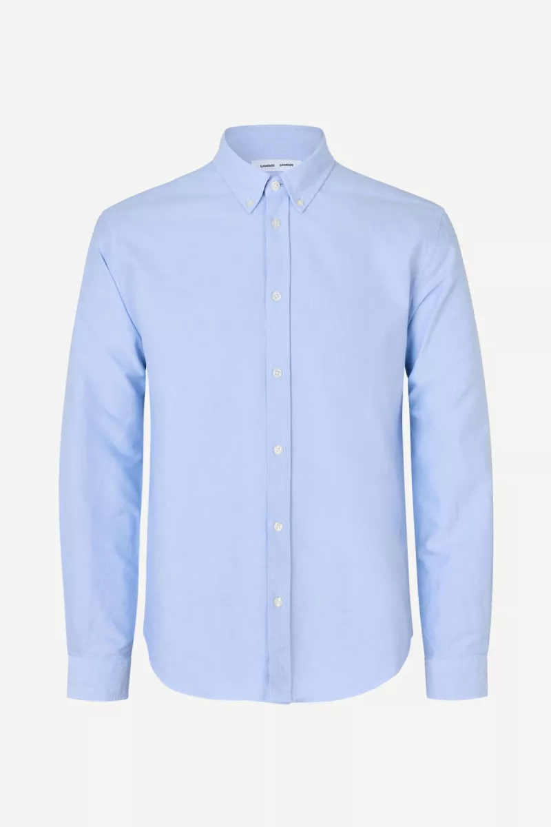 Samsoe Samsoe-Saliam BX shirt 15095-M10000043-CLR001372 Oxford blue-LICHT BLAUW