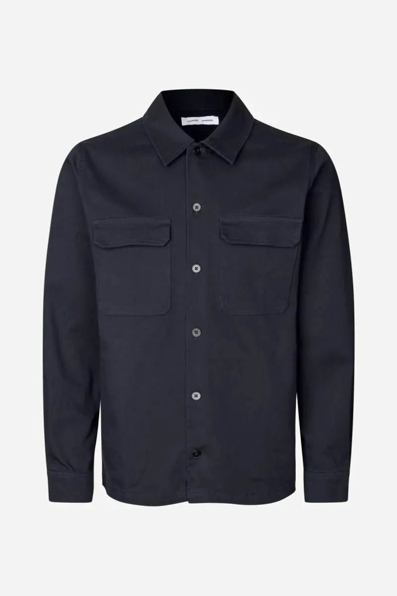 Samsoe Samsoe-Sataka JE overshirt 15963-M26100035-194011TCX Salute-NAVY