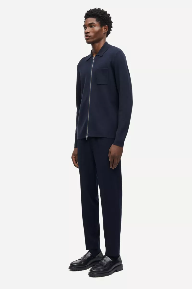 Samsoe Samsoe-Smithy trousers 10931-M20300059-193924TCX Night sky-NAVY