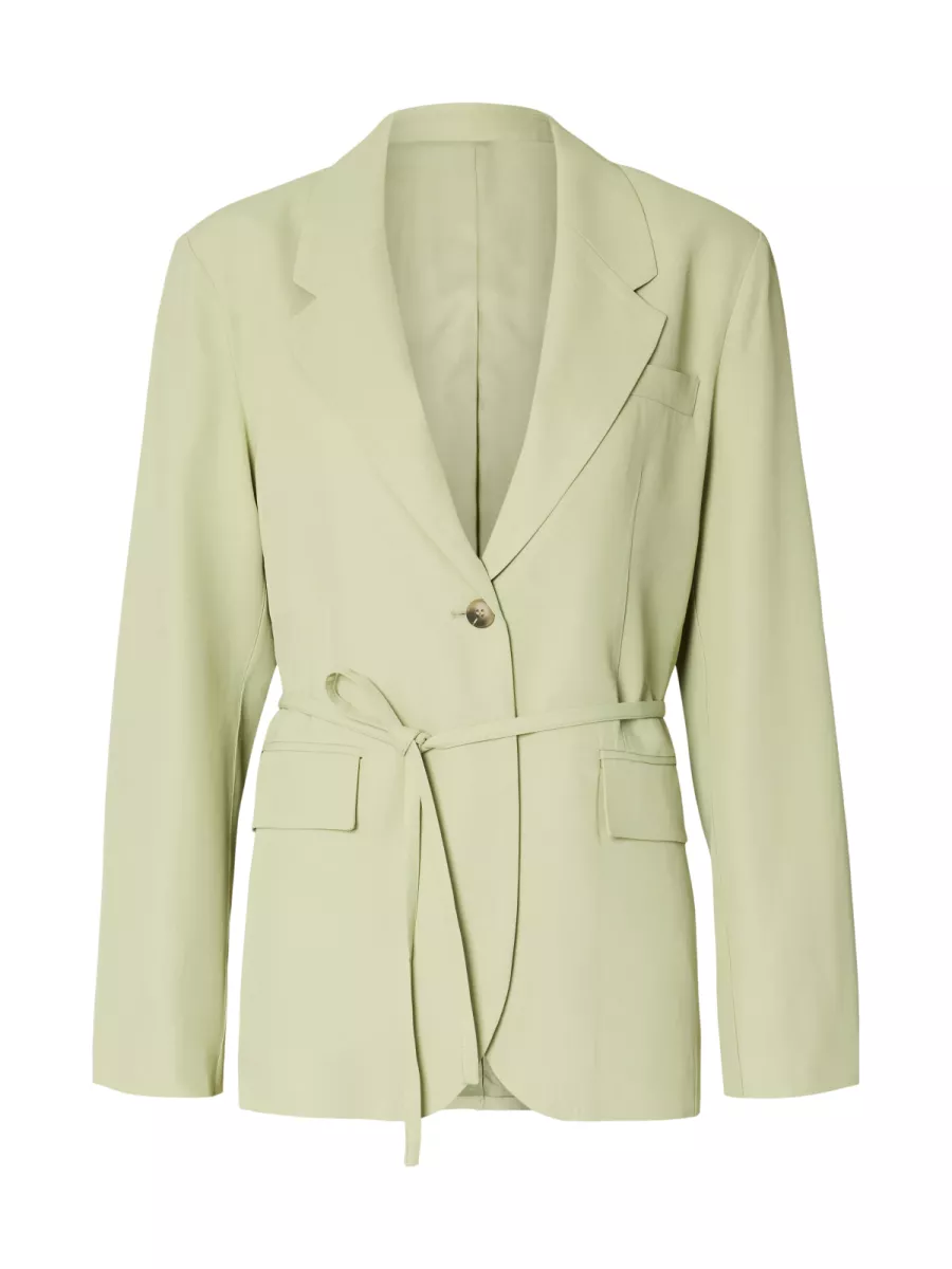 Selected Femme-SLFELLIE BLAZER-16100514-Lint-GROEN