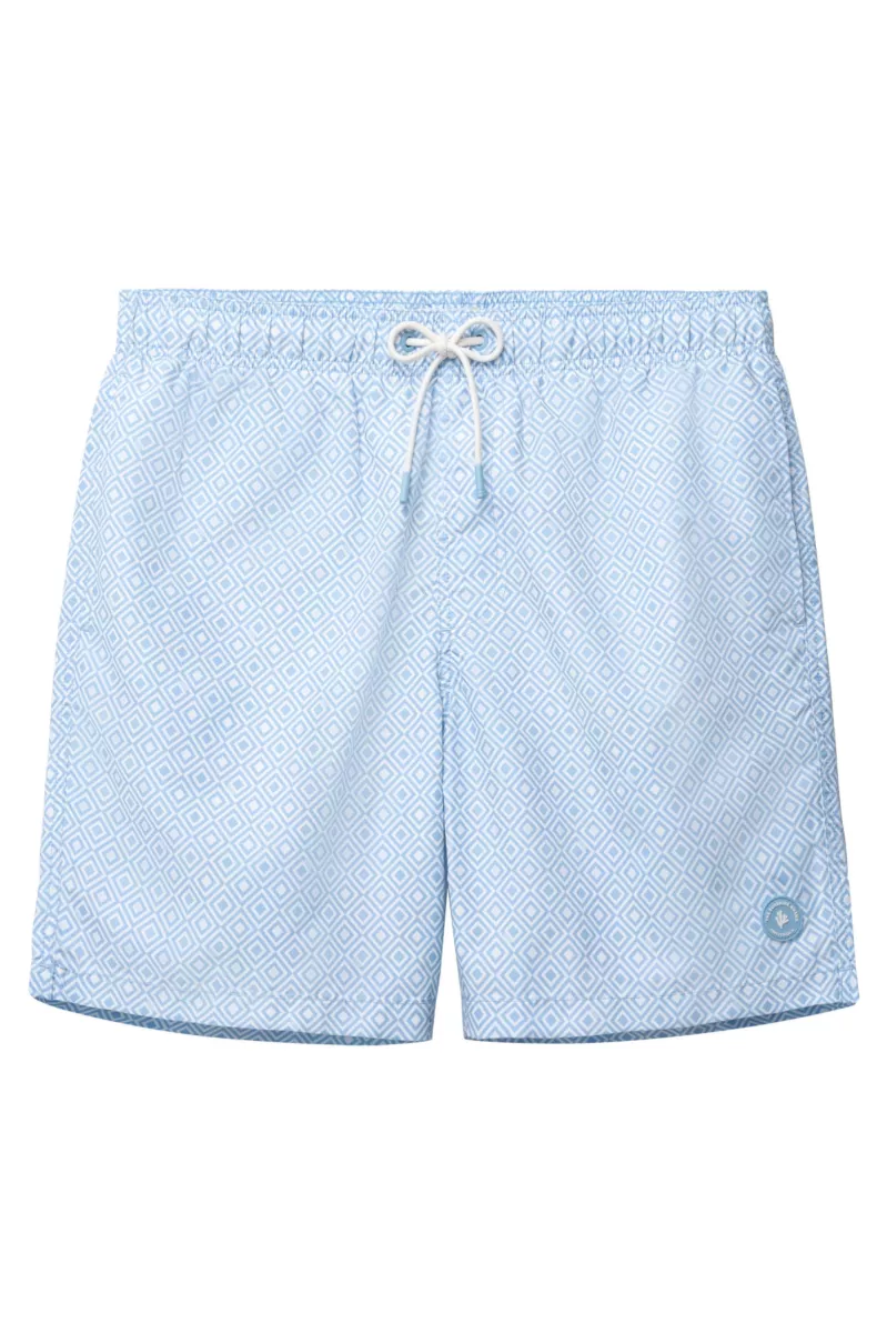 SHIWI-Men MIKE swim shorts 7 inch geo square-1426107618-6554 Blue harbor geo square-BLAUW