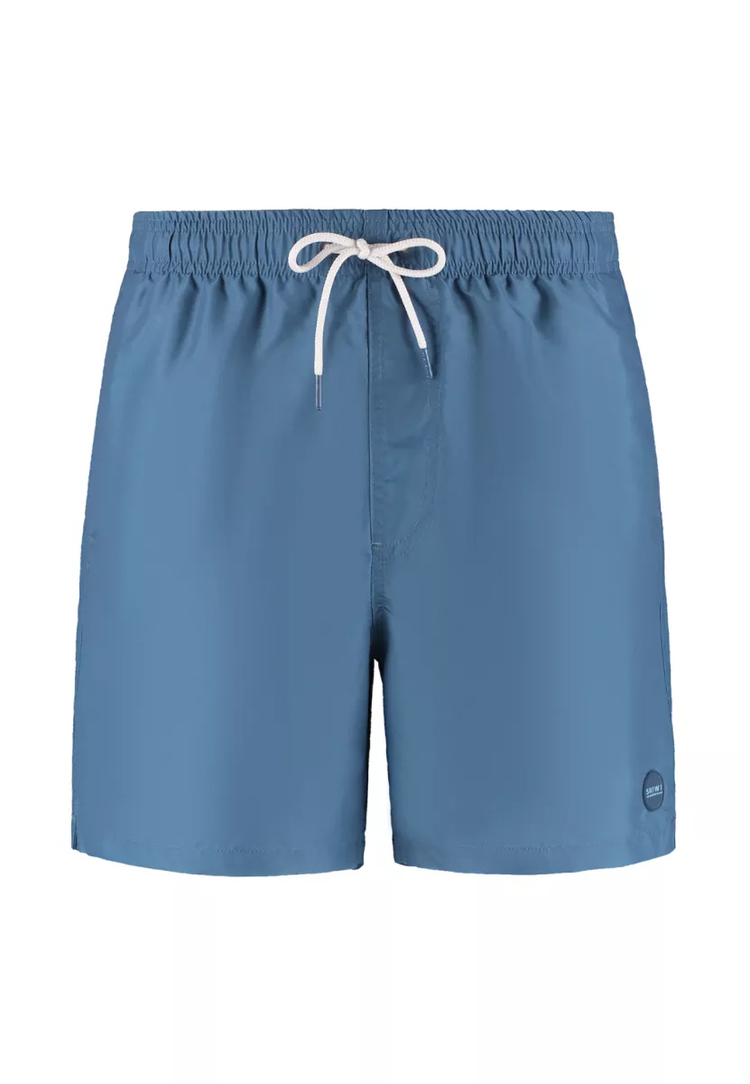 SHIWI-Men mike swim shorts 7 inch solid-1525107100-6046 Blue slate-BLAUW