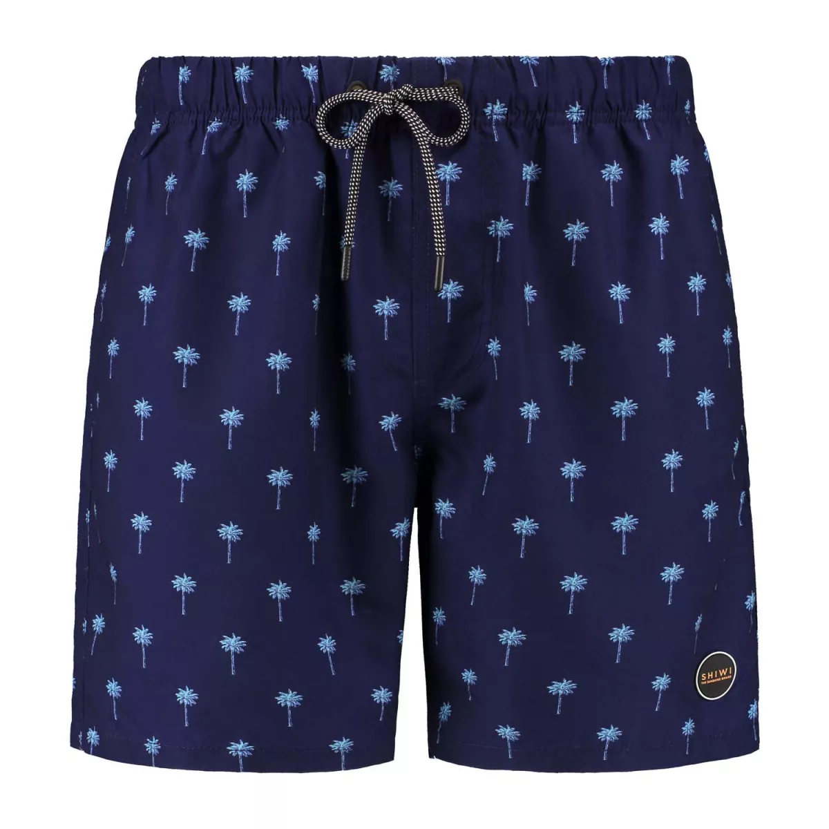 SHIWI-Men swimshort scratched shiwi palm-1431110222-604 Dark navy-NAVY