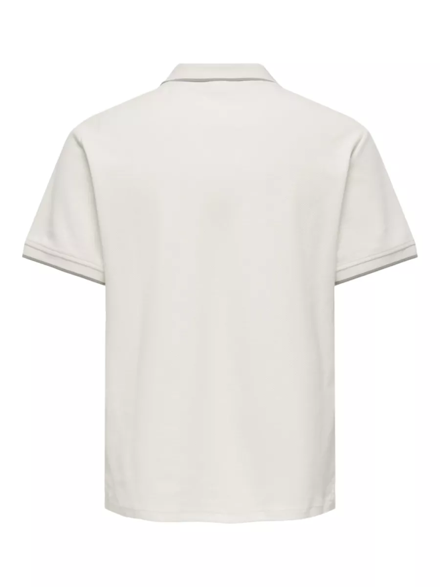 SONS-ONSASTON REG SS FRML RESORT POLO-22037424-Egret-CREME