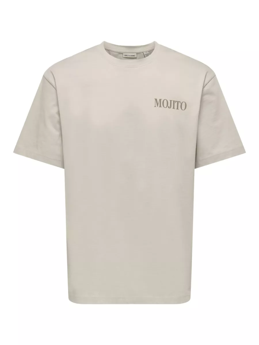 SONS-ONSFRED LIFE RLX SS PRINT TEE NOOS-22038836-Silver lining-ZILVER GRIJS