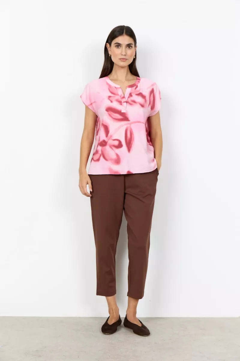 SOYA CONCEPTS-Blouse KM-Cate 1-4120-ROSE COMBINATIES