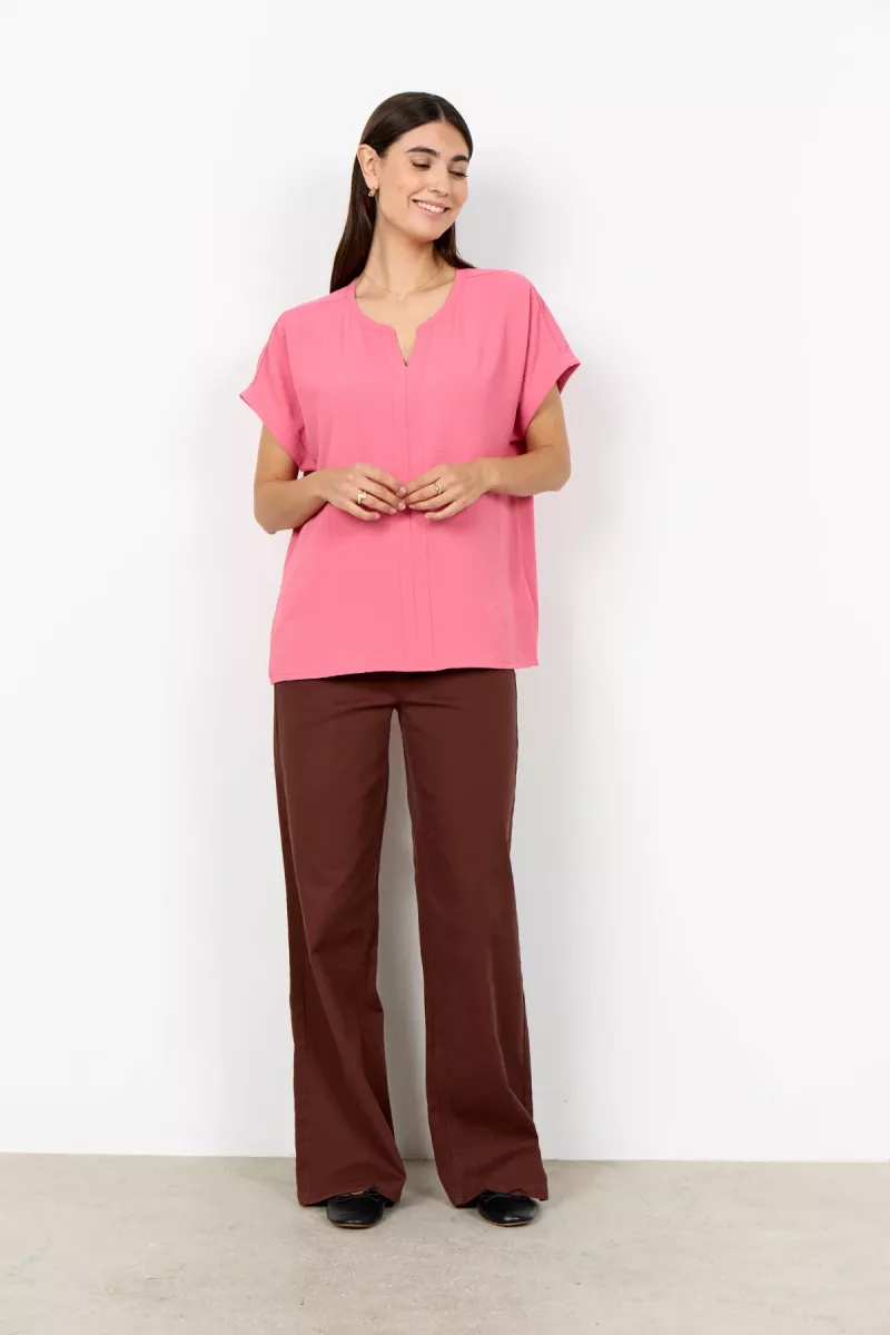 SOYA CONCEPTS-Blouse KM-Cath 1-4390-OUD ROSE
