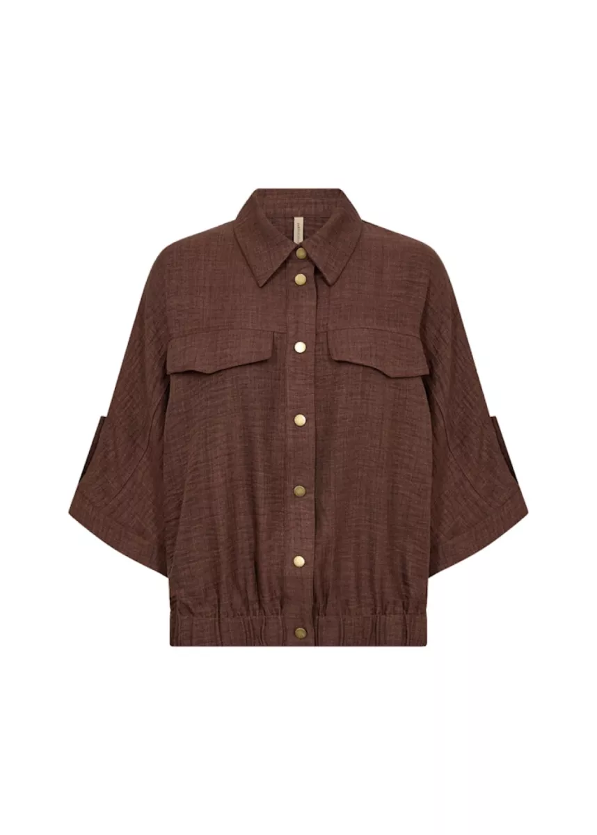 SOYA CONCEPTS-Blouse KM-Charissa 1-8900-BRUIN