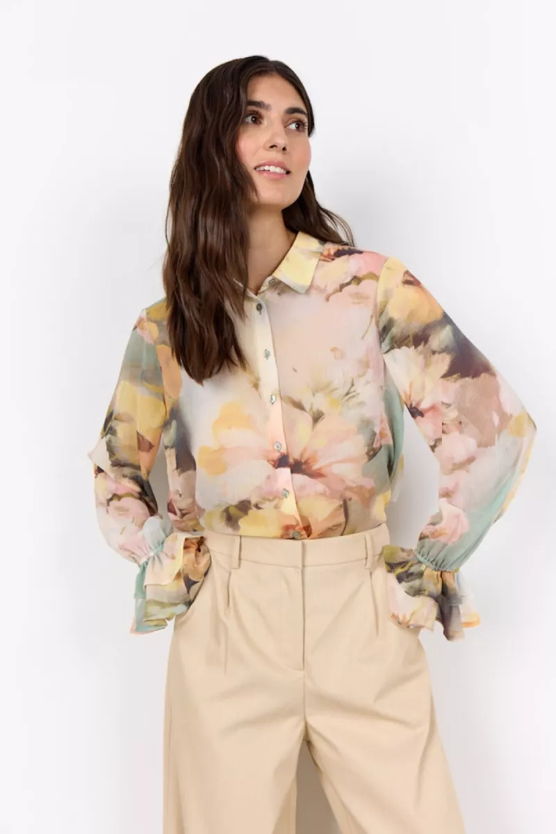 SOYA CONCEPTS-Blouse LM-Carmen 1-7100-MULTICOLOR