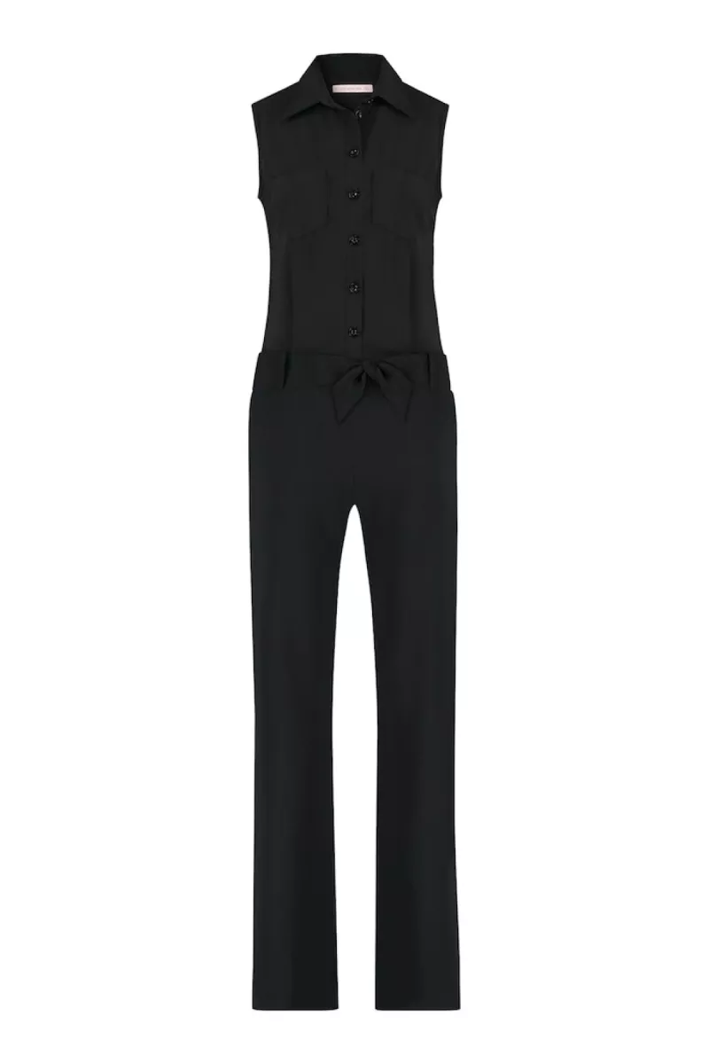 STUDIO ANNELOES-Angel sls jumpsuit-94772-9000 black-ZWART