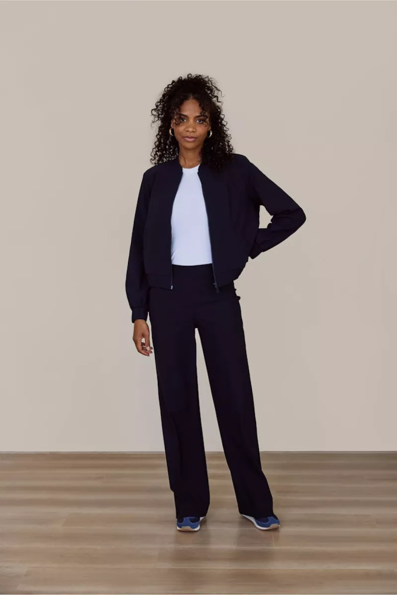 STUDIO ANNELOES-Benja bomber jacket-94844-6900 Dark blue-DONKER BLAUW